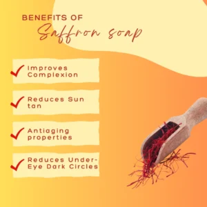 Mehaay naturals saffron glycerine soap (Pack of 2)