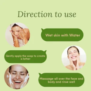 Mehaay naturals Aloevera Neem glycerine soap (Pack of 4)