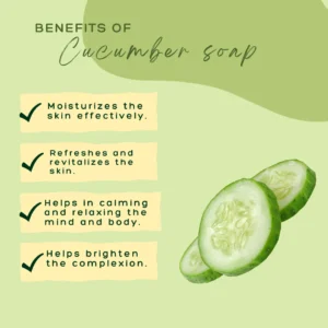 Mehaay naturals Cucumber glycerine soap (Pack of 2) 