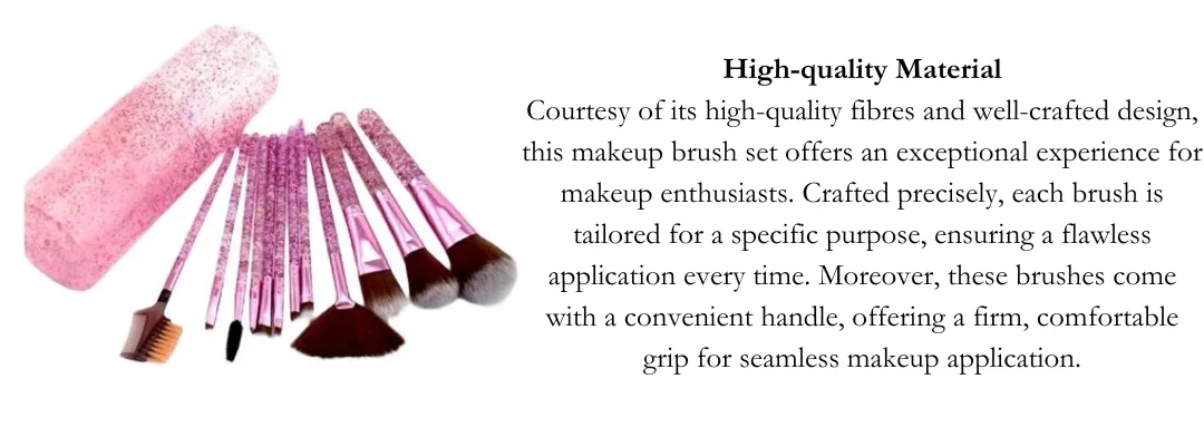 Mehaay Shiny Violet Makeup brushes Pack of 12 