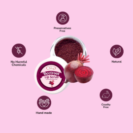Mehaay Naturals Beetroot Lip Scrub 8g