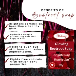  Mehaay naturals Beetroot Soap (Pack of 2)