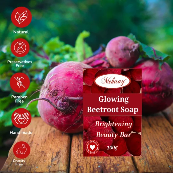 Mehaay naturals Beetroot Soap (Pack of 2)