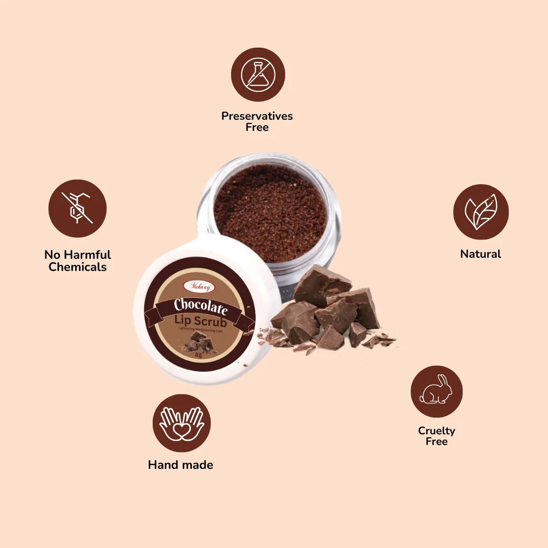 Mehaay Naturals Chocolate Lip Scrub 8g