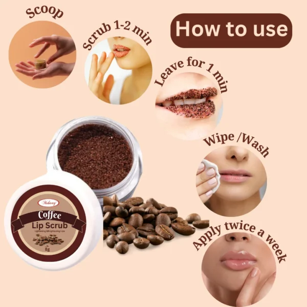 Mehaay Naturals Coffee Lip Scrub 8g