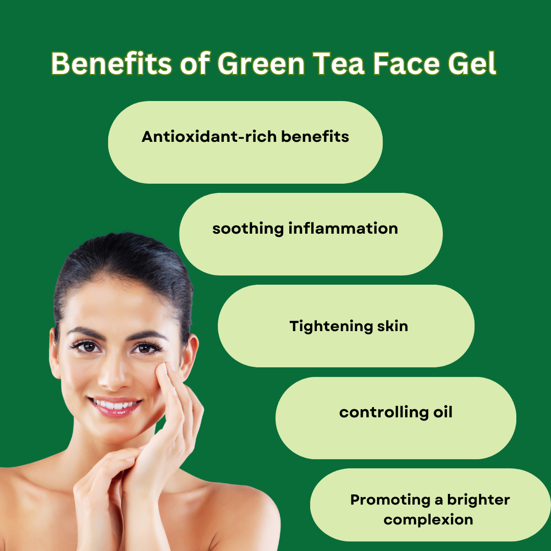 Mehaay Naturals Green tea face gel 30g