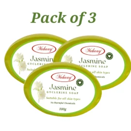 Mehaay Naturals Jasmine Glycerine Soap (Pack of 3)