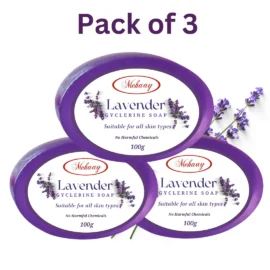 Mehaay Naturals Lavender Glycerine Soap (Pack of 3)