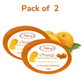 Mehaay Naturals Orange Glycerine Soap (Pack of 2)