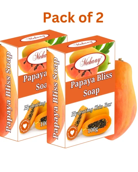 Mehaay naturals Papaya Soap (Pack of 2)