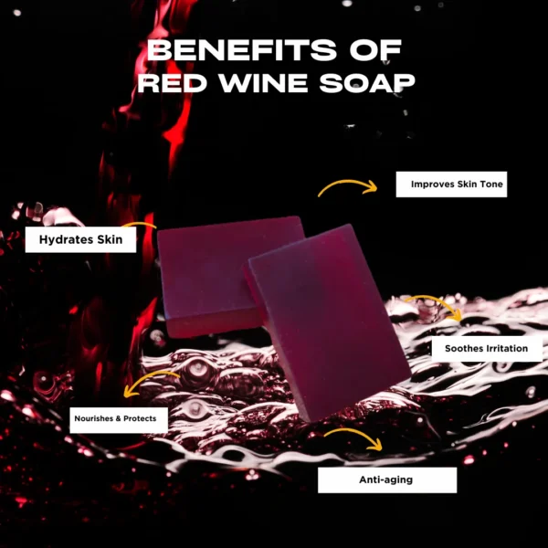 Mehaay naturals Red wine Soap (Pack of 1)