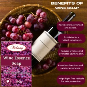 Mehaay naturals Red wine Soap (Pack of 1)