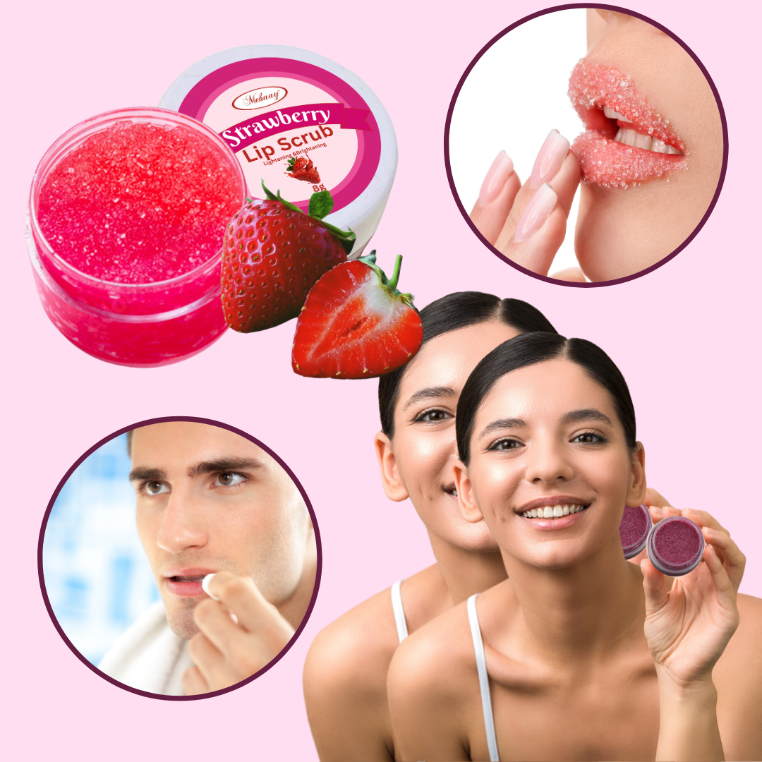 Mehaay Naturals Strawberry Lip Scrub