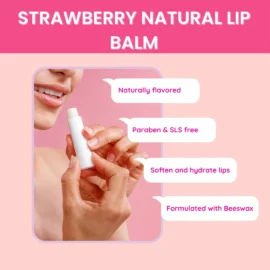 Mehaay Naturals Strawberry Lip Balm 6g