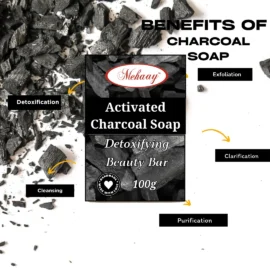 Mehaay Naturals Charcoal Soap (Pack of 1)