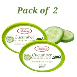 Mehaay Naturals Cucumber Glycerine Soap (Pack of 2)