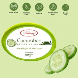 Mehaay Naturals Cucumber Glycerine Soap (Pack of 2)
