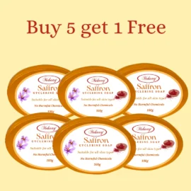 Saffron Glycerine Soap Pack of 6