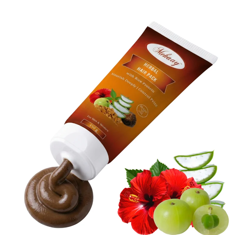 Mehaay Herbal Hair Pack paste texture close up