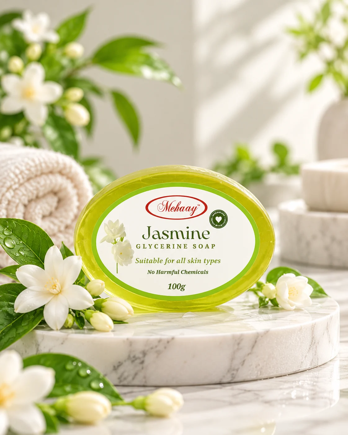 MEHAAY BODY CARE - JASMINE GLYCERINE FOR YOUTHFUL SKIN.