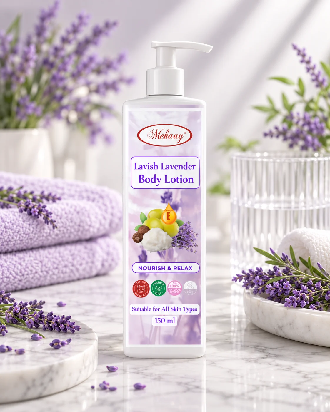 MEHAAY BODY CARE - LAVISH LAVENDAR BODY LOTION FOR EXTRA SPECIAL DAYS.