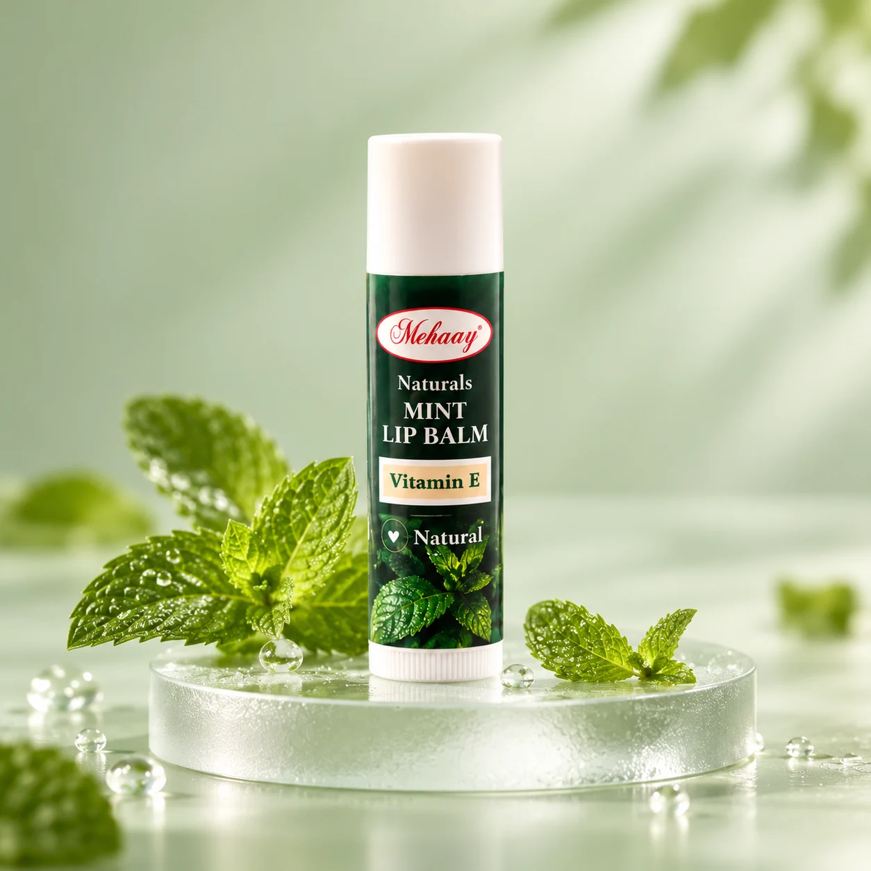 Mehaay Naturals Mint Lip Balm for healthy lips