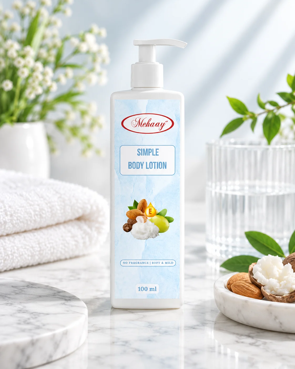 MEHAAY BODY CARE - SIMPLE BODY LOTION FOR EVERYDAY ROUTINE.